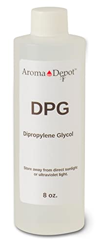 DPG 8 oz. Dipropylene Glycol for Incense Making, Fragrance Cutting Oil, Soapmaking, Reed Diffuser, Scent Retention Perfume, and Body Oils. Natural Thickener, Stabilizer. 100% Pure Non-GMO Low Odor
