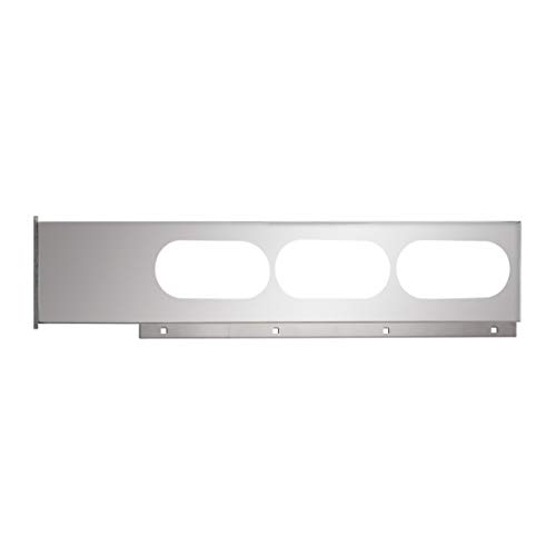 Image of GG Grand General 80330 Chrome Plated Mud Flap Hanger with Oval Light Cut-Outs , Pair