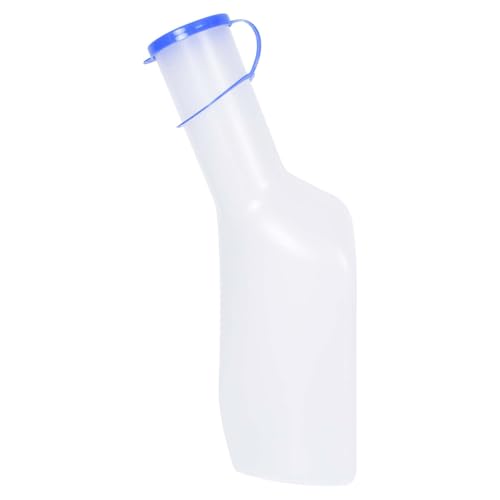 Orinales para Hombres con Tapa 1000ml, Botella de Orina de Polipropileno para Hombre, Botella de Orina de Plástico, Urinario Portátil Hombre para Viajes, Emergencia en Coche