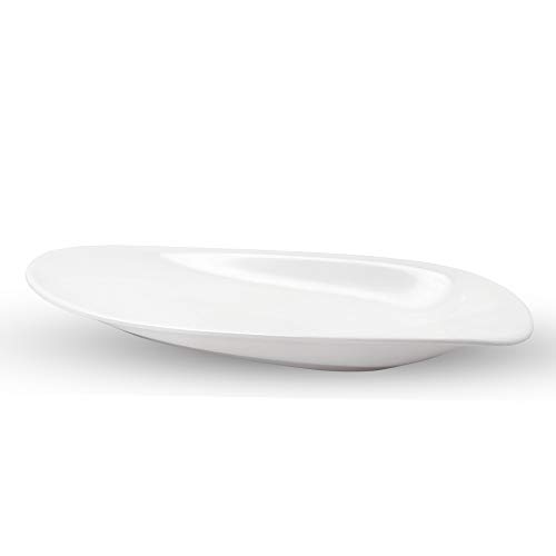 Milton Barbeque Melamine Platter, White, 13.3 inch