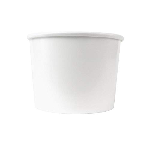 [25Count] 64 oz Freezer Containers - Pair with Our 64 oz Lids to Prevent Freezer Burn - Premium Half Gallon Ice Cream Containers - LIDS SOLD SEPARATELY - Frozen Dessert Supplies