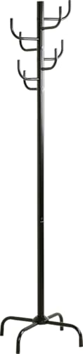 HAKU Perchero negro, metal, metal - Dim.: AL 180 cm x Ø 37 cm, Estilo: Moderno