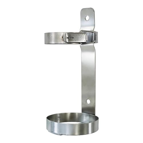 Soporte de pared para cilindro de oxígeno con estante fijo, almacenamiento médico universal para cilindros de tamaño E, montaje de laboratorio independiente que ahorra espacio