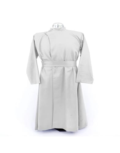 Soutane à double boutonnage adulte blanc vêtement sacerdotal de messe