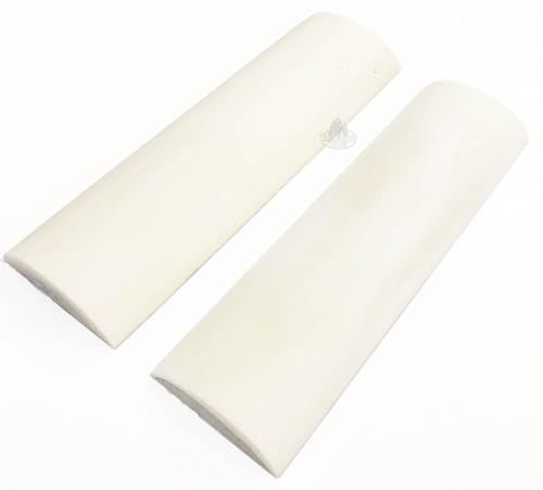 Whole Earth Supply Premium Handle Scales, Knife Making Material, 2-Piece Set (White Camel Bone)