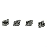 Blocklager 15mm Innendurchmesser, Zinklegierung Linearlagerblock mit selbstausrichtendem Design für Industriemaschinen und 3D-Drucker, 80x50x30mm (4 Stück)