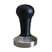 Produktbild Motta Tamper plan schwarz 58,5 mm - Plane Andrücksfläche mit Holzgriff