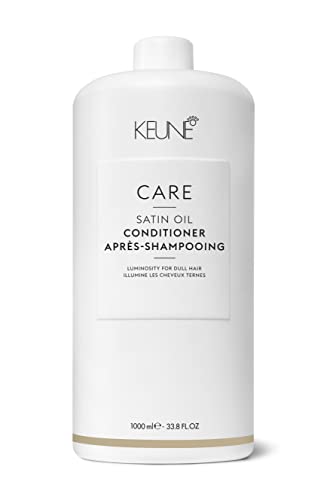 KEUNE Care Satin Oil Conditioner 1000 ml, White, 1 l (Pack of 1)
