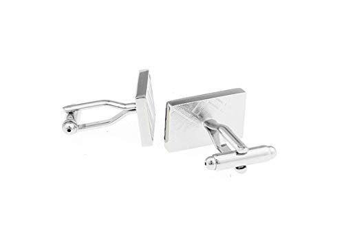 Mancuernillas Daesar para hombre patrón de flor morado miniatura 2