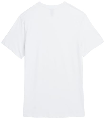 Lucky Brand Men's V-Neck Cotton Undershirt, 3-Pack, White, Medium #TOP5