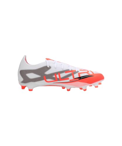Image of Puma Unisex-Adult,Football Shoe,White-Black-Glowing Red -8UK (10816601)