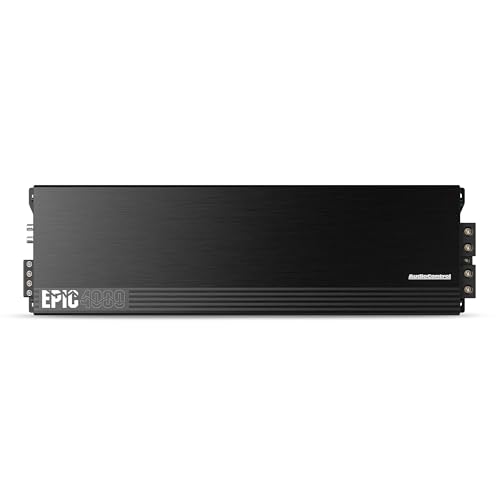 AudioControl EPIC4000 Monoblock 4000W RMS High-Power Competition Car Audio Subwoofer Amplifier w/ACR-E Remote Control Bass Knob, Class D, Epic Bass Boost, Low-Pass Filter, Epicenter Link