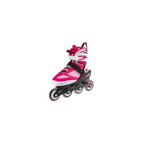 crivit Jugend Softboot Inlineskates, Größe 37-41, Pink/Weiss