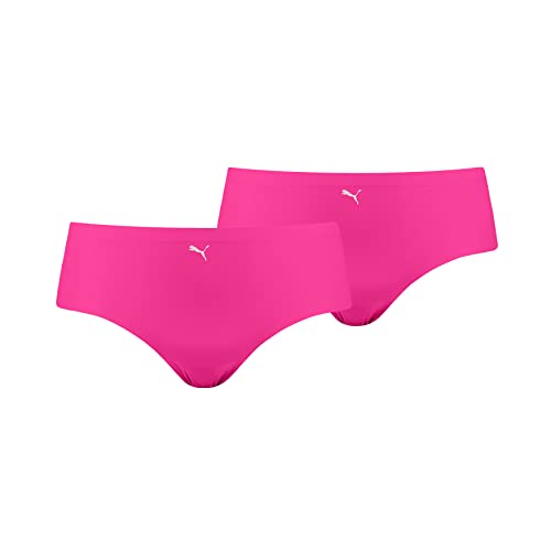 PUMA Damen Seamless Hipster Panties, Neon Pink, M EU
