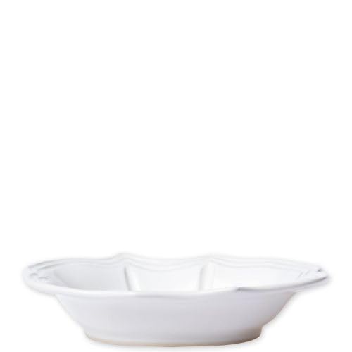 Vietri Incanto Stone White Baroque Pasta Bowl, Soup Salad Spaghetti Server 9