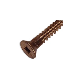#10 x 3/4 Silicon Bronze Wood Screws, Flat Head, Square Drive Qty 25