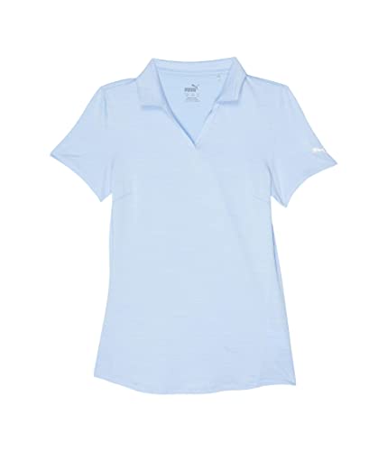 Polo de golf Puma Cloudspun fille tissu ultra doux respirant stretch bleu