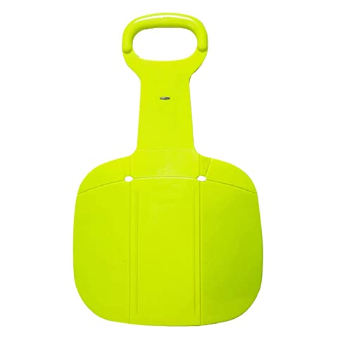 Dulcicasa そり用スノーソーサー ハンドル付き折りたたみ式 ? 軽量設計で持ち運びやすく雪や砂、芝生での使用に適したアウトドアボード (グリーン)