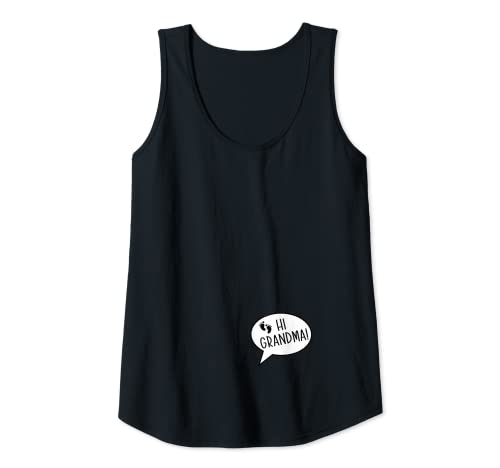 Mujer Hola abuela! Anuncio de embarazo sorpresa para los abuelos Camiseta sin Mangas