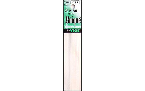 American & Efrid Unique Invisible Zipper 22 Inch -White