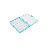 Bitray Watercolor Palette Box Portable 24 Wells Paint Palette Box Mini Size Green Palette with Lid for Watercolor