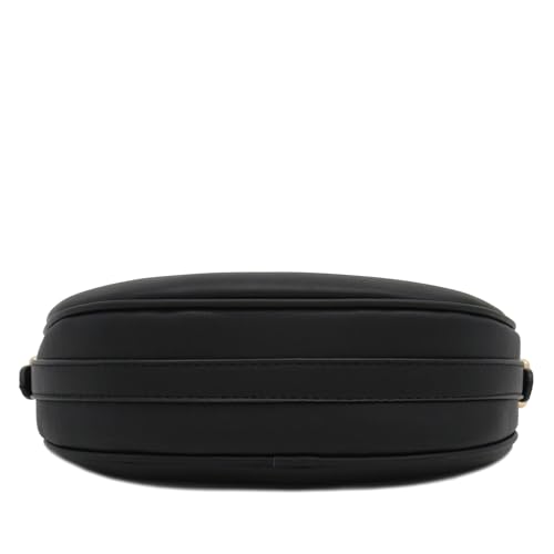 Small Crescent Smooth Faux Leather Underarm Shoulder Bag4