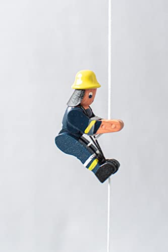 Holzspielzeug Kletterfigur Feuerwehrmann alt Höhe=6,5 (Kletterseil ca 45 cm)cm NEU Kletterspielzeug Klettern Klettermaxe Kraxelhuber Kletterer Holzspielzeug Spielzeug Bergsteiger Erzgebirge Seiffen Cover