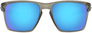 Oakley Men's OO9341 Sliver XL Rectangular Sunglasses, Matte Grey Ink/Polarized Sapphire Iridium, 57