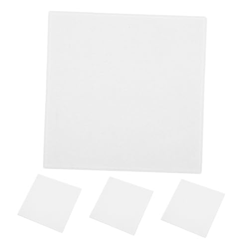 DOITOOL 4pcs Square Felt Bulletin Board Tiles Stylish Wall Panels for Home Office Thick Multipurpose Decorative Acoustic Panels for Photos and Memo Display