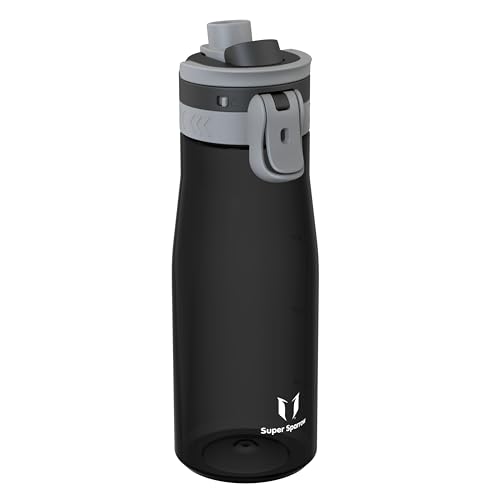 Super Sparrow Borraccia 4L - Bottiglia Senza BPA, a Prova di Perdite - Borraccia TouchGulp Flusso Rapido Con Un Clic per Scuola, Sport, All'aperto