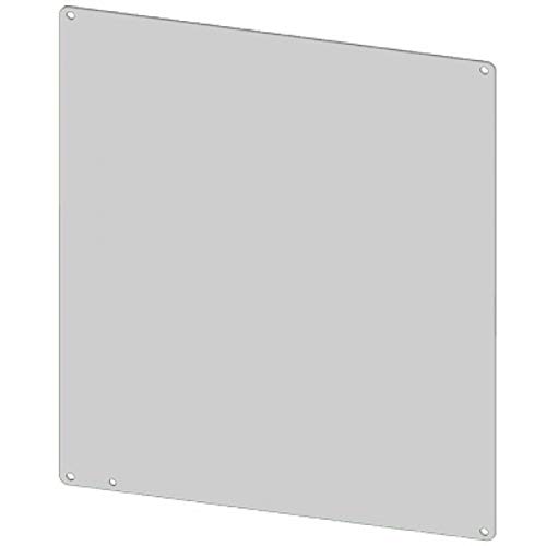 SCE-24P24 Accessory-Subpanel, Bent, 24H x 24W x 8.63D, Carbon Steel, Stainless Steel, Gray, Water Repellent, Includes Mounting Hardware