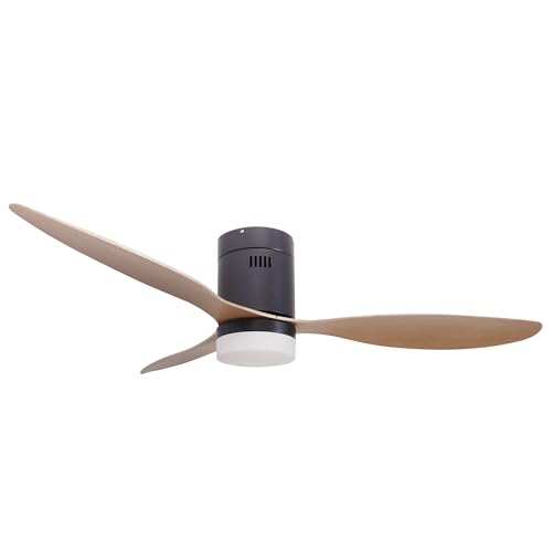 Jocca - Ventilador de Techo con Luz LED 132 cm, 3 Aspas 64 cm, Motor DC Silencioso con 6 Velocidades...