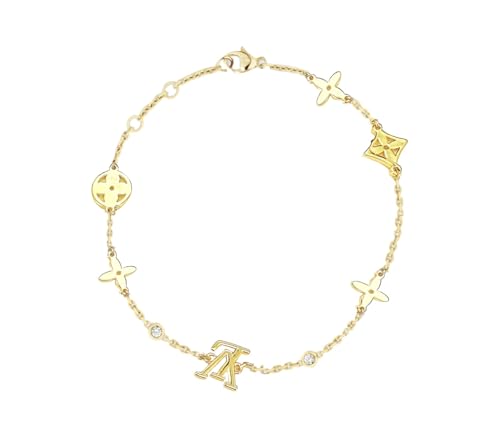 18K Gold Plated Women's Bracelet - Hypoallergenic Adjustable Chain, Minimalist and Sophisticated Jewelry