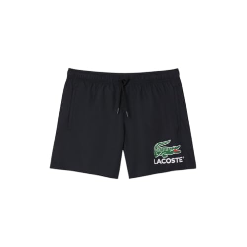 Image of Lacoste Men's Croc Print Swim Trunks