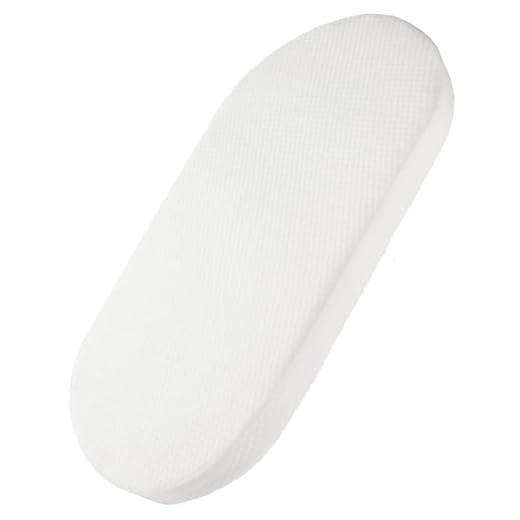 Mecc ecoh Baby Bassinet Mattress with 100% Breathable Cover, Waterproof Linning Rattan Oval Bassinet Pad, Hypoallergenic, Non-Toxic, Safer, Hypoallergenic, for Moses Basket, 32" x 16" x 2"