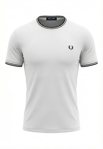 Fred Perry Twin Tipped 100   Camiseta blanca, blanco, XL