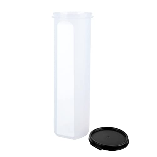 Image of Cutting EDGE Smart Slim Storage Airtight Container-Black,Set of 4 | Plastic material, size - 1.1L+585ml+2x250ml , pantry organization, pulses storage, grains storage, kitchen Storage