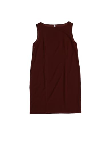 Image of Agnes Orinda Plus Size Sheath Dress for Women Sleeveless Boat Neck Casual Straight Pencil Work Dresses