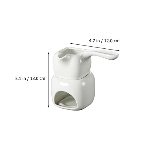 OSALADI Conjunto de fondue de cerâmica de 110 ml, panela de derretimento de chocolate, manteiga de q