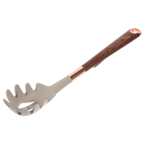 Luxshiny Silicone Pasta Fork Strainer Noodle Making Scoop Cooking Utensil Pasta Drain Spoon Kitchen Tool