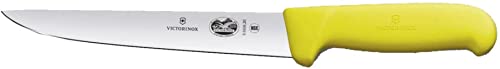 Victorinox Fibrox Straight Back Blade Sticking Knife, Yellow, 5.5508.20