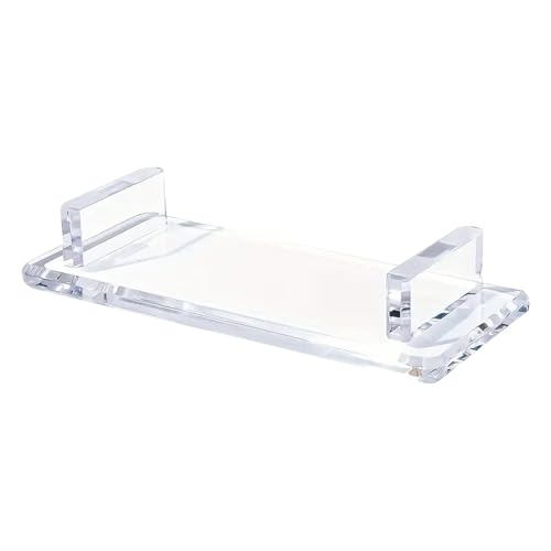 洗面化粧台トレイ - キッチンカウンター用アクリルトレイ | レーション収納オーガナイザー 滑り止めデコラティブホルダー バスタブドレッサーキャンドルコーヒーテーブル用