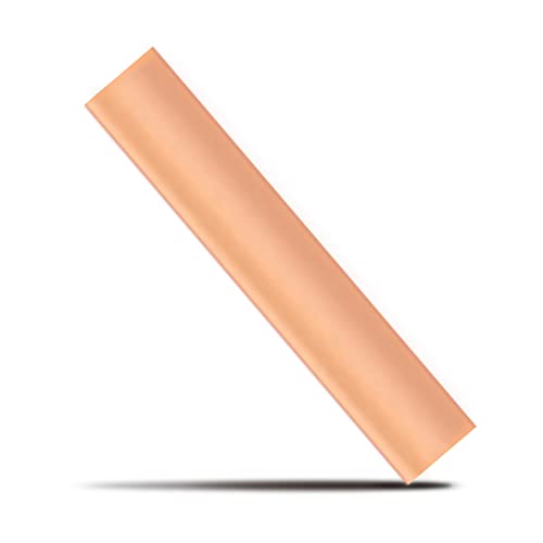 DEANKEJI T2 Foglio di Rame Puro, 150 mm x 30 mm x 3 mm Viola, Piastra in Materiale di Rame per Progetti Elettrici, Industriali e DIY