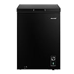 COMFEE' RCC102BL2UK(E) 99L Freestanding Chest Freezer, Refrigeration and Freezer Conversion, Inverter Compressor, 4 Star Freezer Rating, Quiet 38dB, Suitable for Outbuildings & Garages, Black