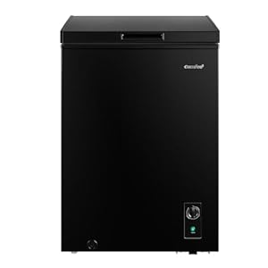 COMFEE' RCC102BL2UK(E) 99L Freestanding Chest Freezer, Refrigeration and Freezer Conversion, Inverter Compressor, 4 Star Freezer Rating, Quiet 38dB, Suitable for Outbuildings & Garages, Black