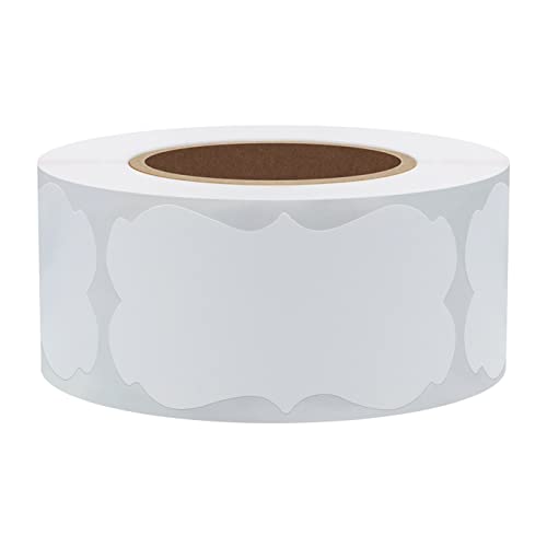 Étiquettes cadeaux Noël brillant blanc 1.25 x 2.28" (300 total)