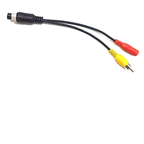 20cm/7.88" 4 Pin Female Aviation RCA Male and DC Female Connector Cable