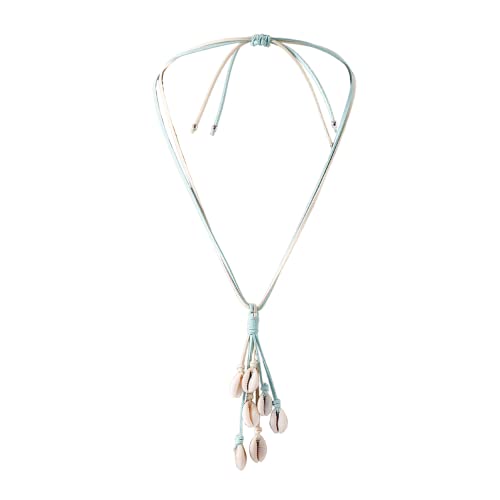 Jeanbeau Long Boho Shell Necklaces Trend For Women Teen Girls – Fashion Handmade Bohemian Cowrie Seashell Pendant White Brown Suede Leather Adjustable Chain Choker Hippie Summer Beach Necklace Accessories Jewelry Gift #TOP11