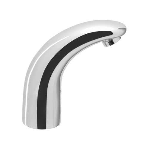 Image of Sloan SF-2450 Sensor Activated Touch-Free Faucet, Commercial Grade with Mounting Hardware - 0.5 GPM Battery-Powered Deck-Mounted Mid Body, Polished Chrome Finish, 3362124