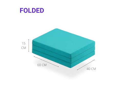 SONHO Colchón Plegable de Cuna de Viaje Bambi – Espuma HR D23, 120x60 cm, Grosor 5 cm, Tejido 3D Transpirable y Confortable - imagen 2